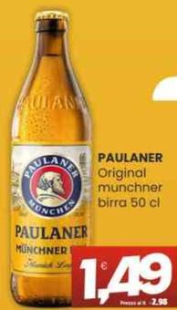 Offerta per Paulaner - Original Munchner Birra a 1,49€ in Vicino a Te
