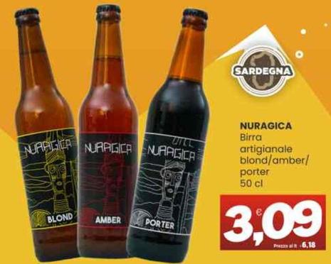Offerta per Nuragica - Birra Artigianale Blond a 3,09€ in Vicino a Te