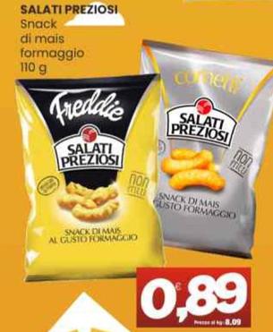 Offerta per Salati Preziosi - Snack Di Mais Formaggio a 0,89€ in Vicino a Te
