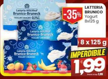 Offerta per Latteria Brunico - Yogurt a 1,99€ in Vicino a Te
