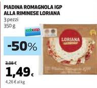 Offerta per Loriana - Piadina Romagnola IGP Alla Riminese a 1,49€ in Coop