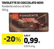 Offerta per Novi - Tavolette Di Cioccolato a 0,99€ in Coop