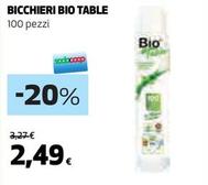 Offerta per Bio Table - Bicchieri a 2,49€ in Coop