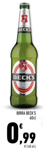 Offerta per Becks - Birra a 0,99€ in Conad