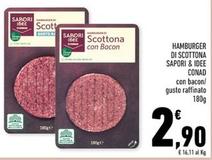 Offerta per Conad - Sapori & Idee Hamburger Di Scottona a 2,9€ in Conad