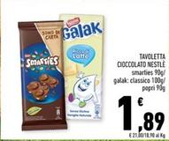 Offerta per Nestlè - Tavoletta Cioccolato a 1,89€ in Conad
