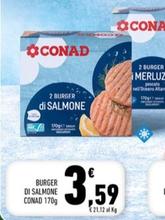 Offerta per Conad - Burger Di Salmone a 3,59€ in Conad