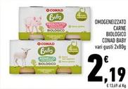 Offerta per Conad - Baby Omogeneizzato Carne Biologico a 2,19€ in Conad