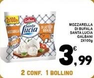 Offerta per Galbani - Mozzarella Di Bufala Santa Lucia a 3,99€ in Conad