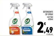 Offerta per Cif - Detergente Spray a 2,49€ in Conad