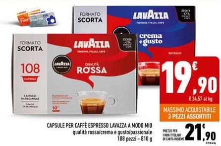 Offerta per Lavazza - Capsule Per Caffè Espresso A Modo Mio a 21,9€ in Conad