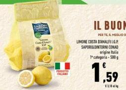 Offerta per Conad - Limone Costa D'Amalfi I.G.P. Sapori&Dintorni a 1,59€ in Conad