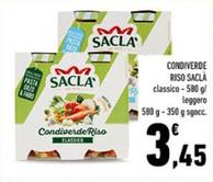 Offerta per Saclà - Condiverde Riso a 3,45€ in Conad