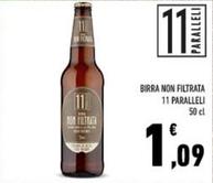 Offerta per 11 Paralleli - Birra Non Filtrata a 1,09€ in Conad
