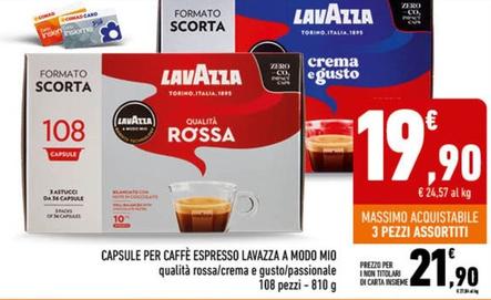 Offerta per Lavazza - Capsule Per Caffè Espresso A Modo Mio a 21,9€ in Conad