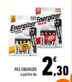 Offerta per Energizer - Pile a 2,3€ in Conad
