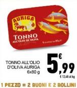 Offerta per Auriga - Tonno All'Olio D'Oliva a 5,99€ in Conad