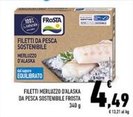 Offerta per Frosta - Filetti Merluzzo D'Alaska Da Pesca Sostenibile a 4,49€ in Conad