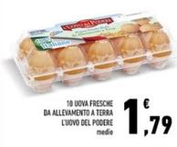 Offerta per L'uovo Del Podere - 10 Uova Fresche Da Allevamento A Terra a 1,79€ in Conad