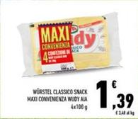 Offerta per Aia - Würstel Classico Snack Maxi Convenienza Wudy a 1,39€ in Conad