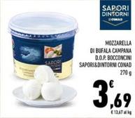 Offerta per Conad - Mozzarella Di Bufala Campana D.O.P. Bocconcini Sapori&Dintorni a 3,69€ in Conad