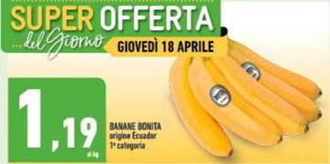 Offerta per Banane Bonita a 1,19€ in Conad City