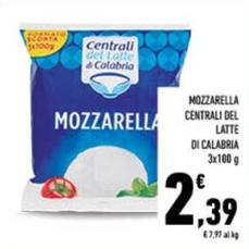 Offerta per Centrali Del Latte Di Calabria - Mozzarella a 2,39€ in Conad City