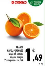 Offerta per Conad - Arance Navel Percorso Qualità a 1,49€ in Conad City