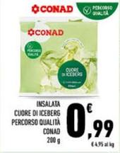 Offerta per Conad - Insalata Cuore Di Iceberg Percorso Qualità a 0,99€ in Conad City