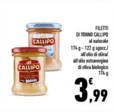 Offerta per Callipo - Filetti Di Tonno a 3,99€ in Conad City