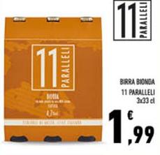 Offerta per  11 Paralleli -  Birra Bionda a 1,99€ in Conad City