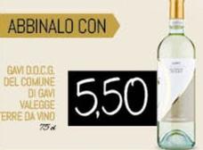 Offerta per Terre Da Vino - Gavi D.O.C.G Del Comune Di Gavi Valegge a 5,5€ in Conad City
