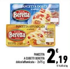 Offerta per Beretta - Pancetta A Cubetti a 2,19€ in Conad City