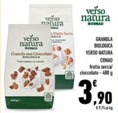 Offerta per Conad - Granola Biologica Verso Natura a 3,9€ in Conad City
