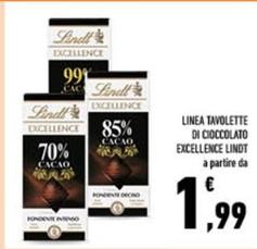 Offerta per Lindt - Tavolette Di Cioccolato Excellence a 1,99€ in Conad City