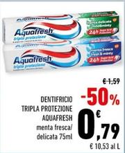 Offerta per Aquafresh - Dentifricio Tripla Protezione a 0,79€ in Conad City