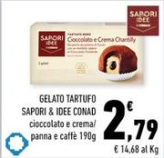 Offerta per Conad - Gelato Tartufo Sapori & Idee a 2,79€ in Conad City