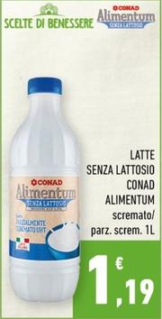 Offerta per Conad - Latte Senza Lattosio Alimentum a 1,19€ in Conad City