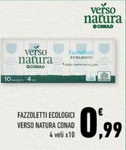 Offerta per Conad - Fazzoletti Ecologici a 0,99€ in Conad City
