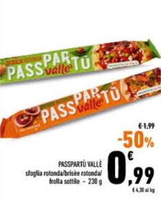 Offerta per Vallè - Passpartù a 0,99€ in Conad City