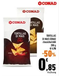 Offerta per Conad - Tortillas Di Mais a 0,85€ in Conad City