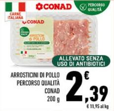 Offerta per Conad - Arrosticini Di Pollo Percorso Qualità a 2,39€ in Conad City