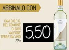 Offerta per Terre Da Vino - Gavi D.O.C.G Del Comune Di Gavi Valegge a 5,5€ in Conad City