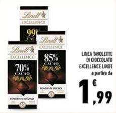 Offerta per Lindt - Linea Tavolette Di Cioccolato Excellence a 1,99€ in Conad City