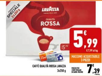 Offerta per Lavazza - Caffè Qualità Rossa a 7,39€ in Conad City
