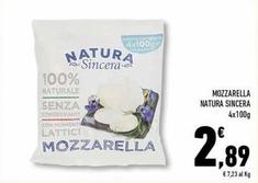 Offerta per Natura Sincera - Mozzarella a 2,89€ in Conad Superstore