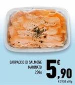 Offerta per Carpaccio Di Salmone Marinato a 5,9€ in Conad Superstore