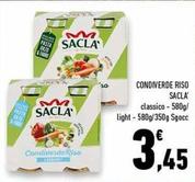 Offerta per Saclà - Condiverde Riso a 3,45€ in Conad Superstore