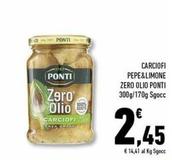 Offerta per Ponti - Carciofi Pepe&limone Zero Olio a 2,45€ in Conad Superstore