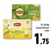 Offerta per Lipton Tea - Classico/limone/verde a 1,75€ in Conad Superstore